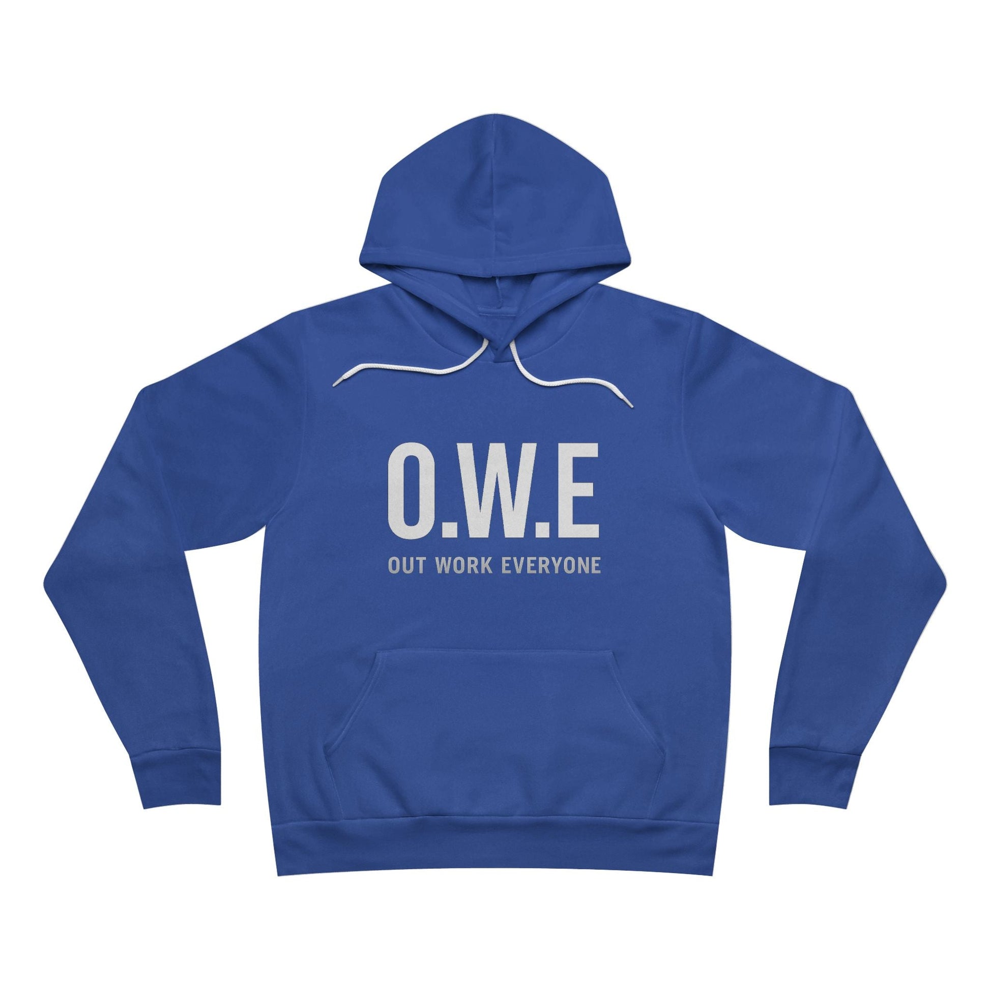 O.W.E. Women’s Hoodie – “Out Work Everyone” (Royal Blue) by Out.Work.Everyone – Hoodie
