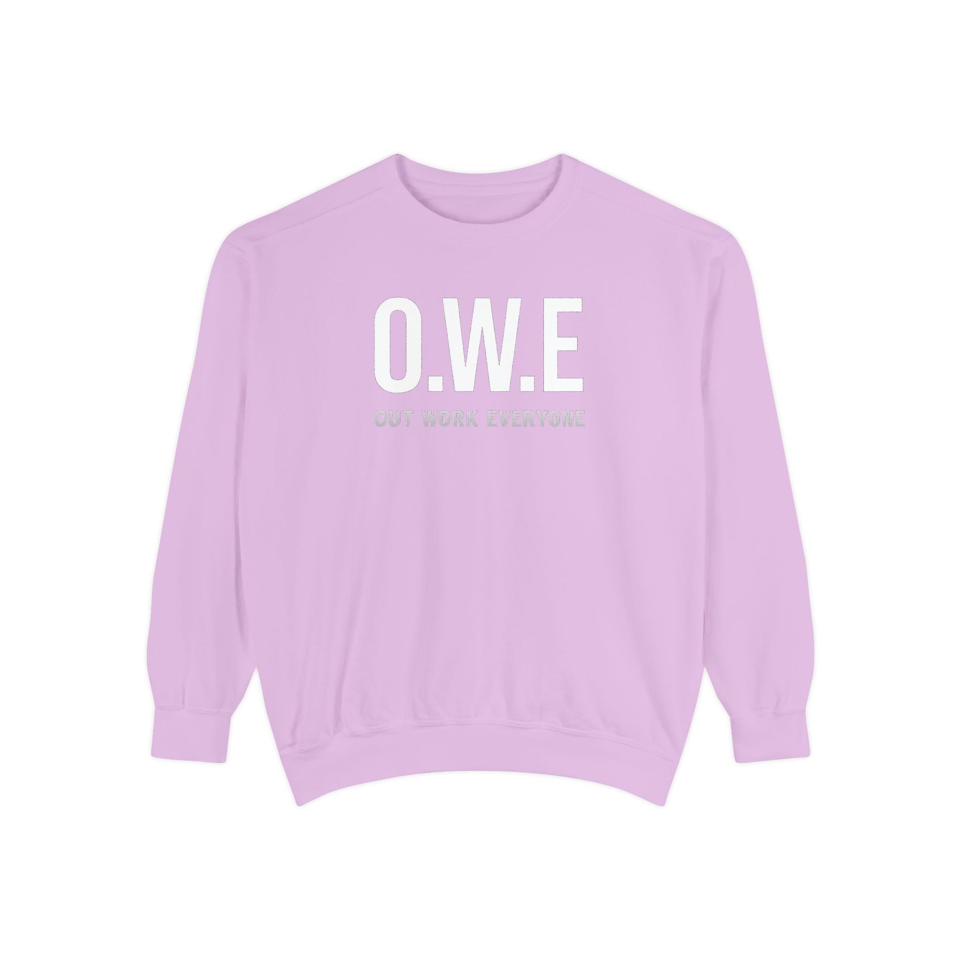 O.W.E. Women’s Sweatshirt – Streetwear Violet Edition by Out.Work.Everyone – Sweatshirt