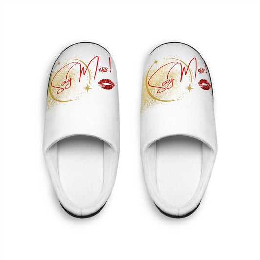 Sexy Mess! Lounge Slippers – Flirty, Fuzzy, and Unapologetically You by Out.Work.Everyone – Shoes