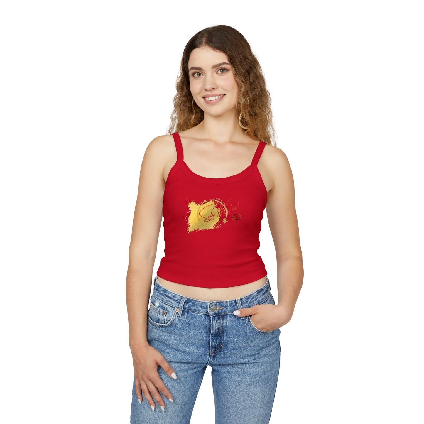 Sexy Mess Spaghetti Strap Tank – Flirty, Light & Made to Slay by Out.Work.Everyone – Tank Top