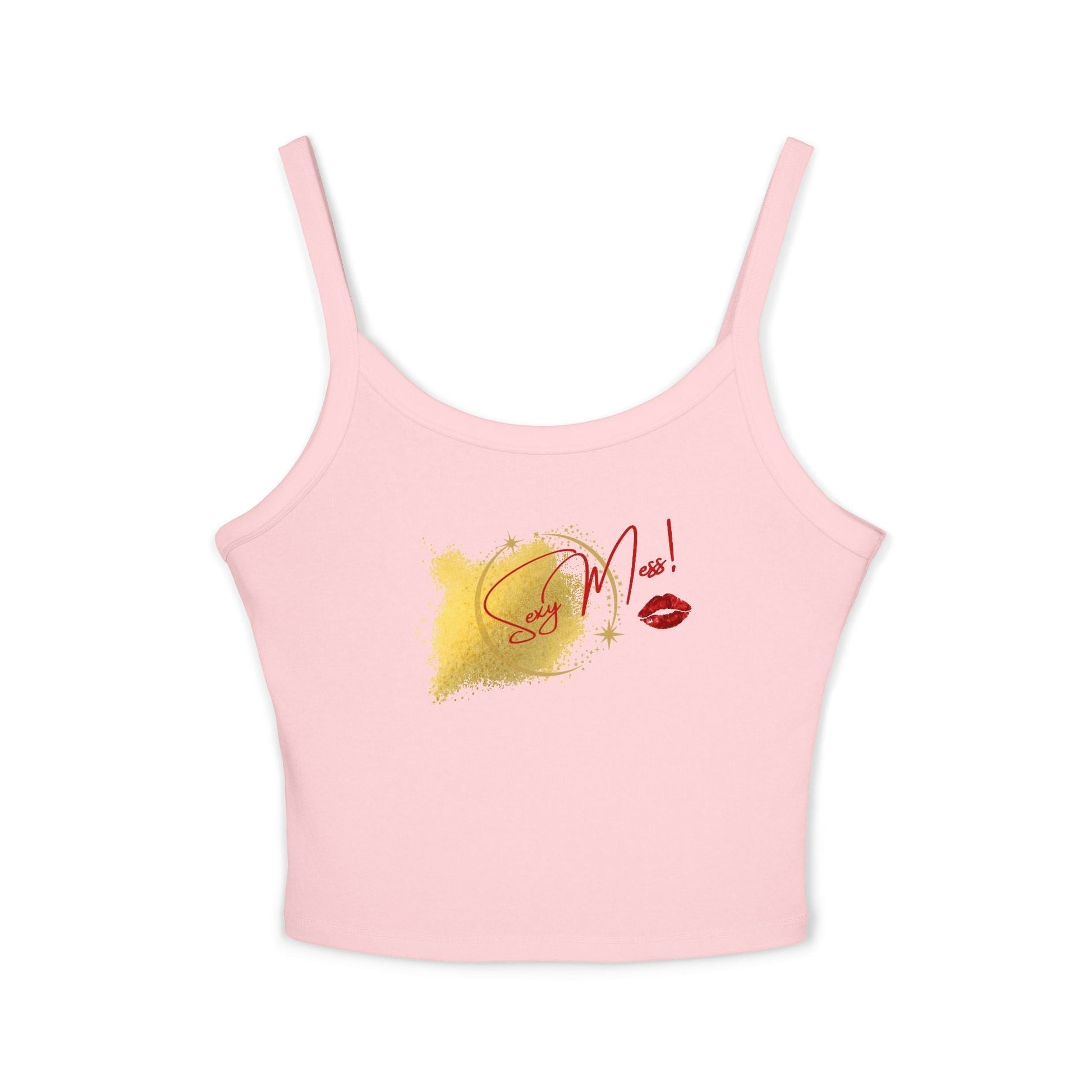 Sexy Mess Spaghetti Strap Tank – Flirty, Light & Made to Slay by Out.Work.Everyone – Tank Top