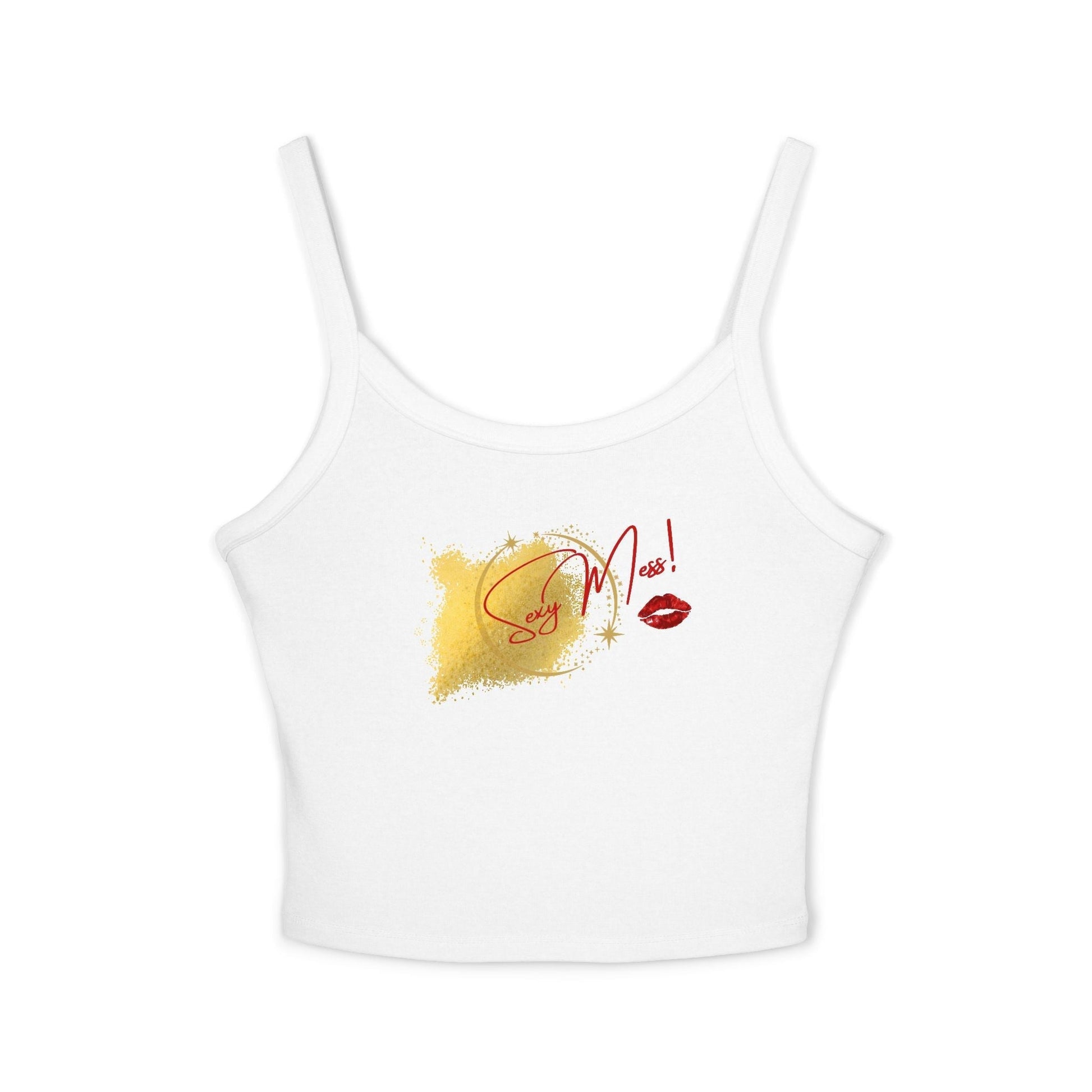 Sexy Mess Spaghetti Strap Tank – Flirty, Light & Made to Slay by Out.Work.Everyone – Tank Top