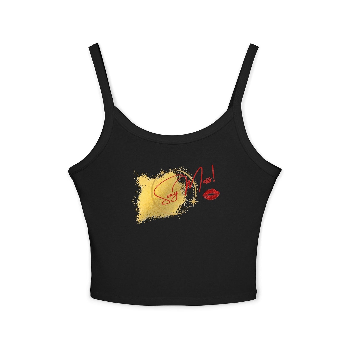 Sexy Mess Spaghetti Strap Tank – Flirty, Light & Made to Slay by Out.Work.Everyone – Tank Top
